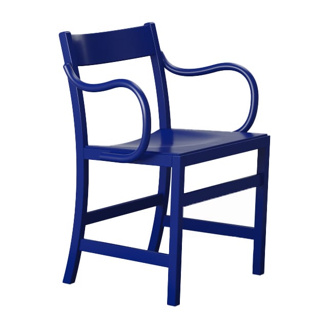 Fotel Waiter XL - Buk lakierowany na niebiesko - Massproductions