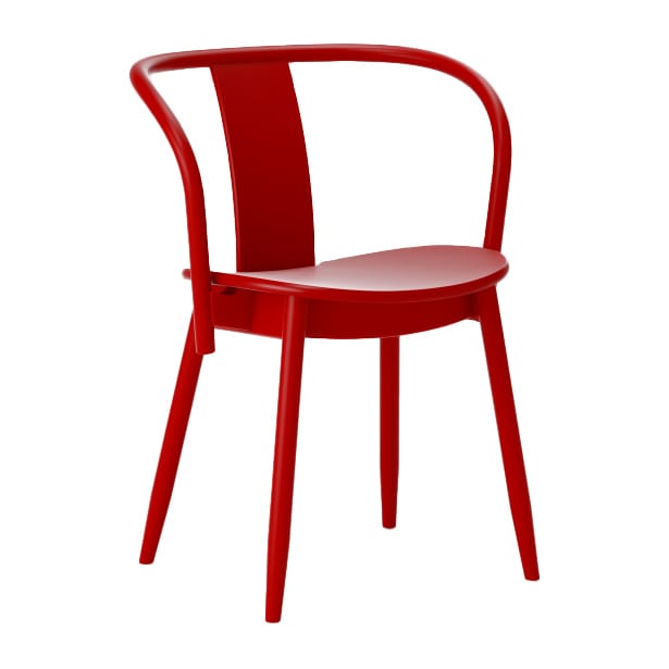 Krzesło Icha - Buk lakierowany na czerwono - Massproductions