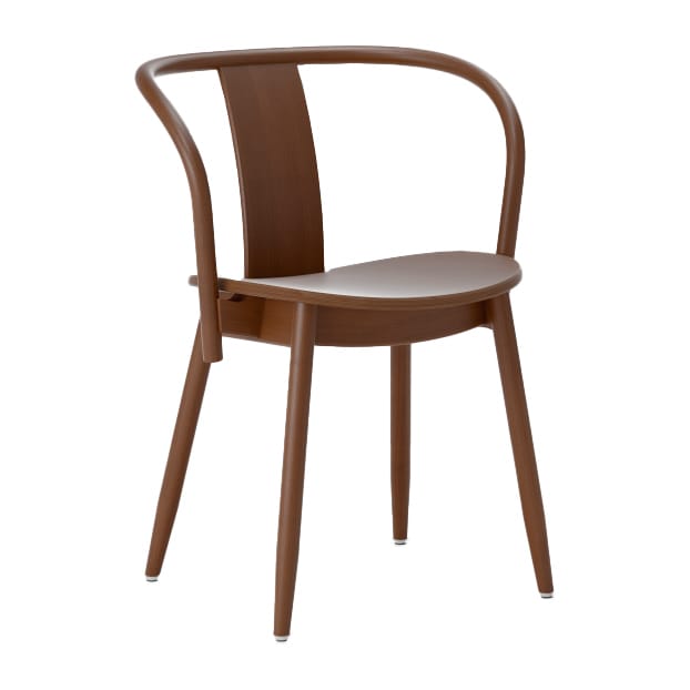 Krzesło Icha - Buk lakierowany na orzech - Massproductions