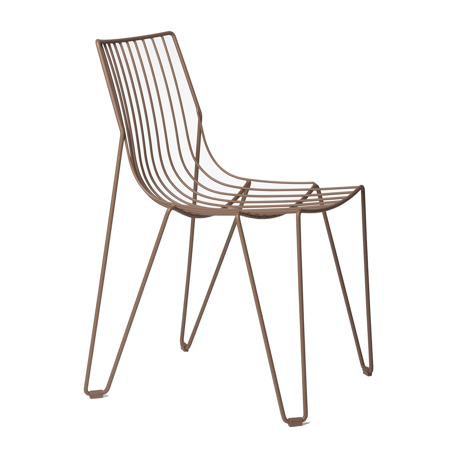 Massproductions Krzesło Tio Pale Brown | Skandynawski Design | Krzesła ogrodowe | Brązowy