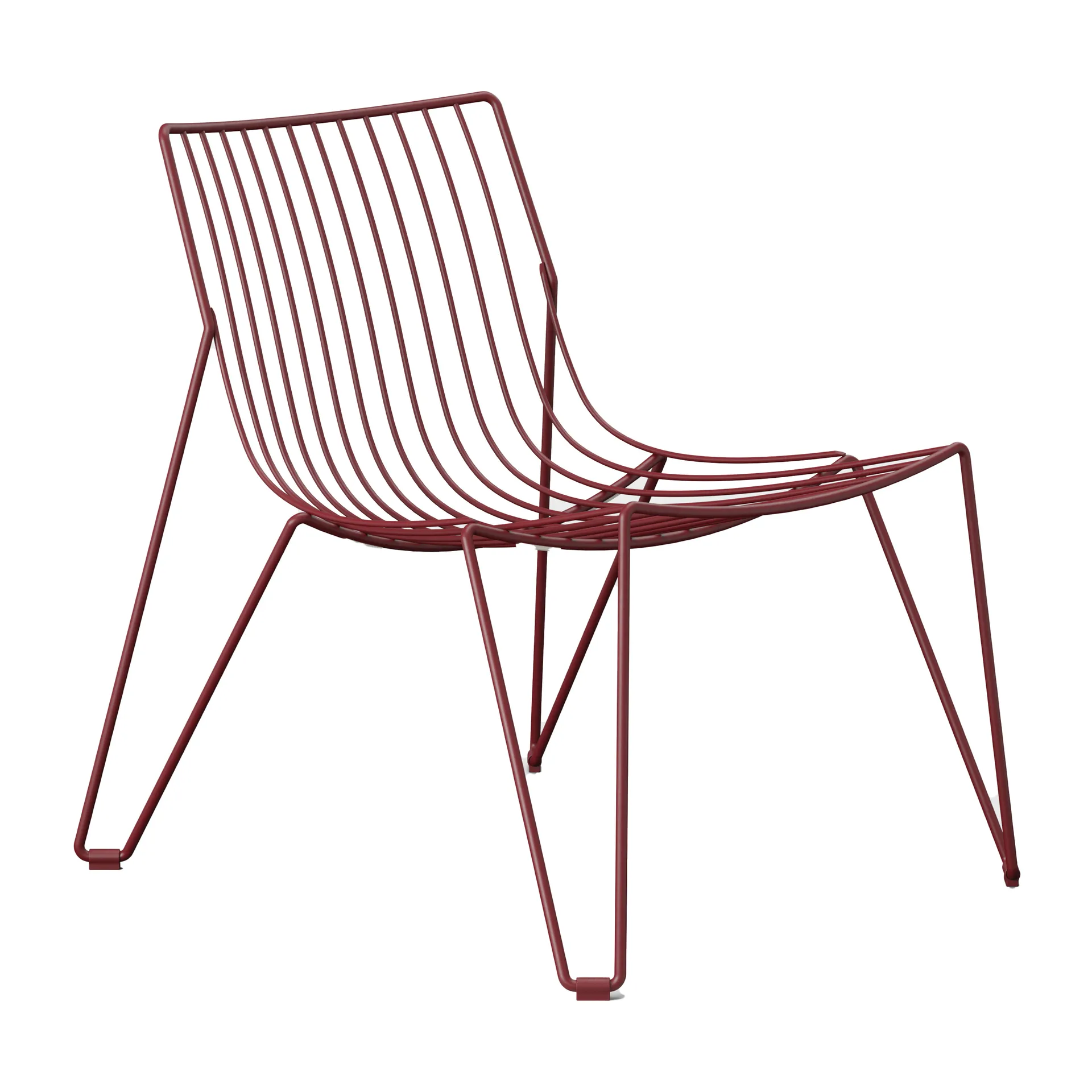 Krzesło wypoczynkowe Tio easy chair, Wine Red Massproductions