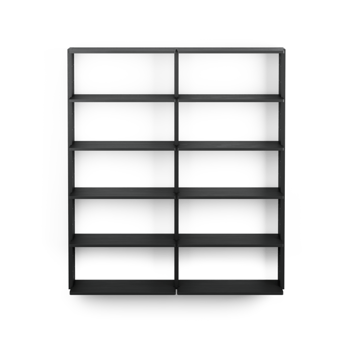 Regał ścienny Gridlock - T2-A12-0, Black stained Ash Massproductions