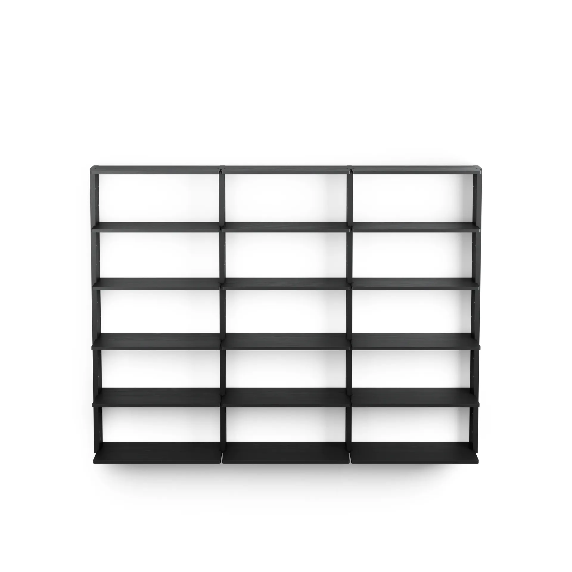 Regał ścienny Gridlock - T3-A9-A9, Black stained Ash Massproductions