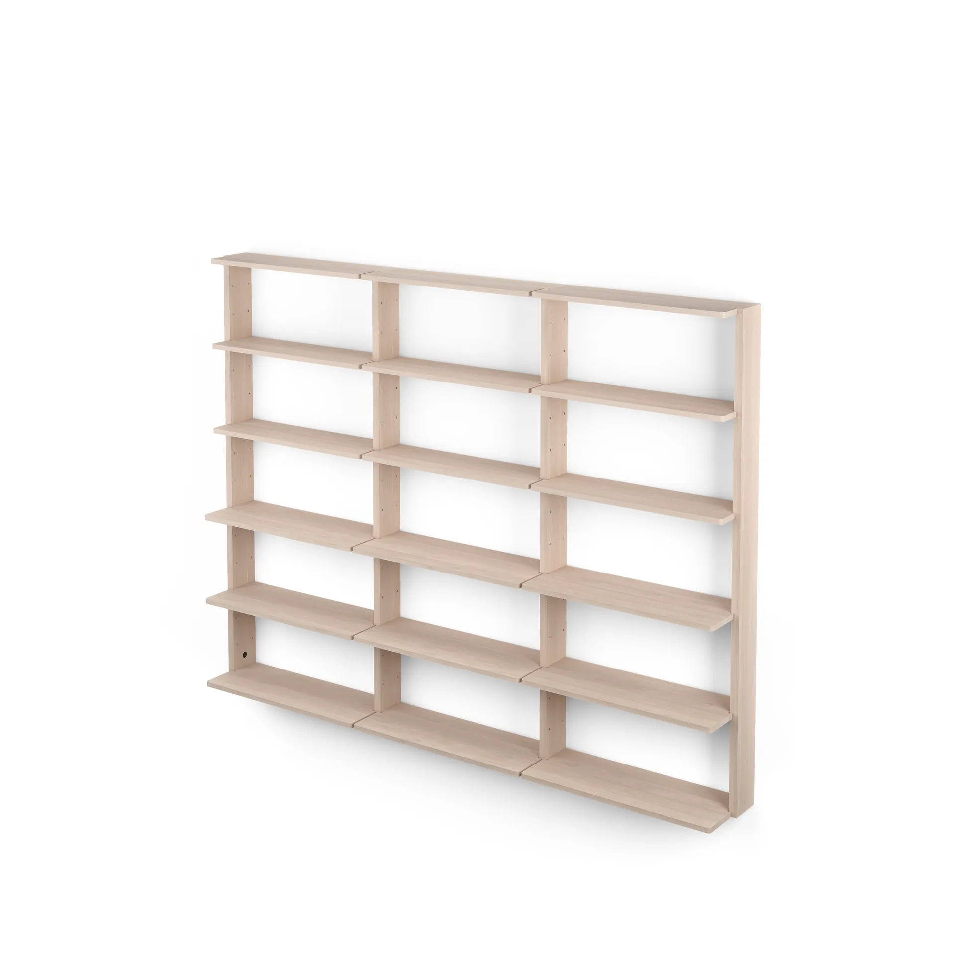 Regał ścienny Gridlock - T3-A9-A9, Natural Ash Massproductions