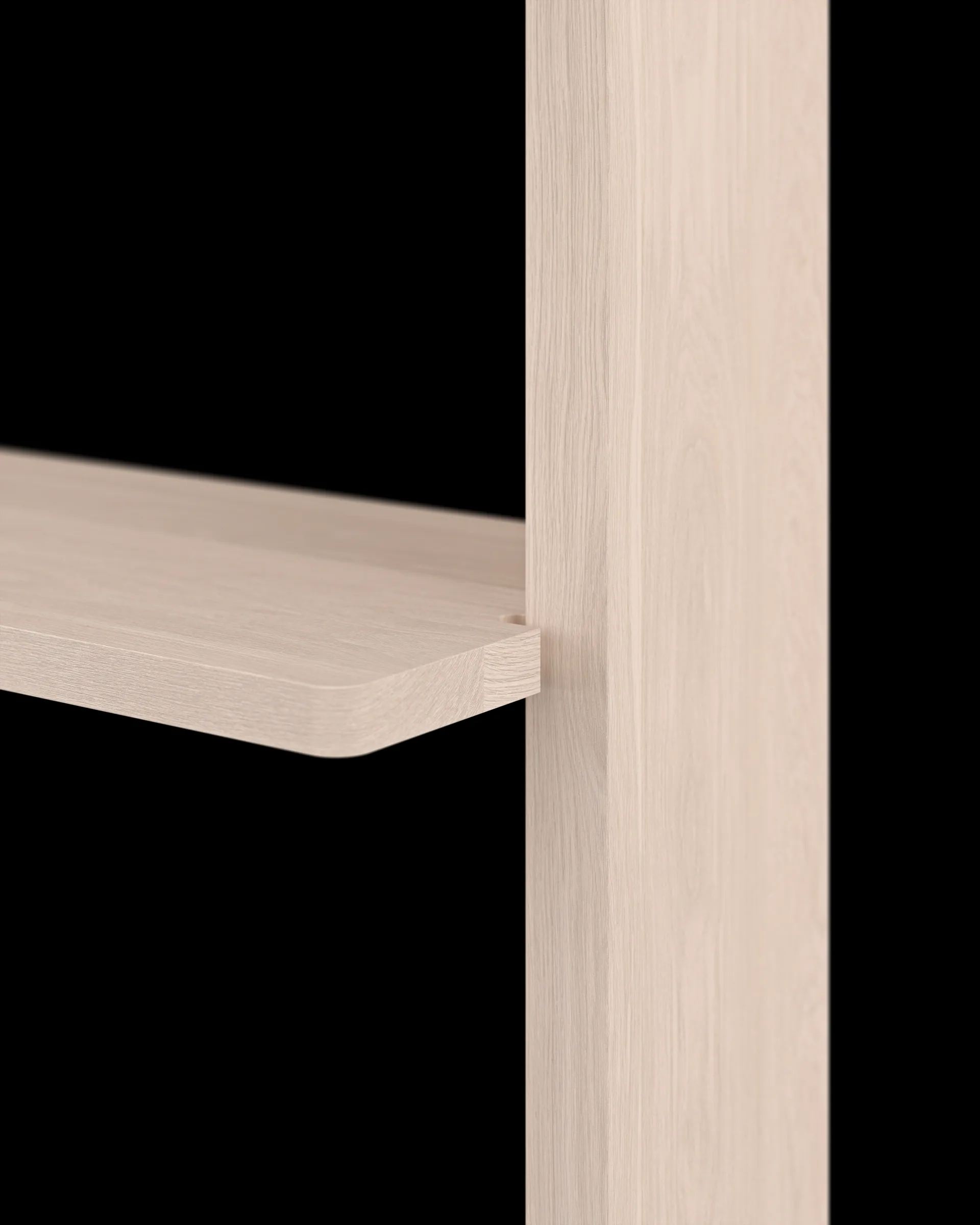 Regał ścienny Gridlock - T3-A9-A9, Natural Ash Massproductions