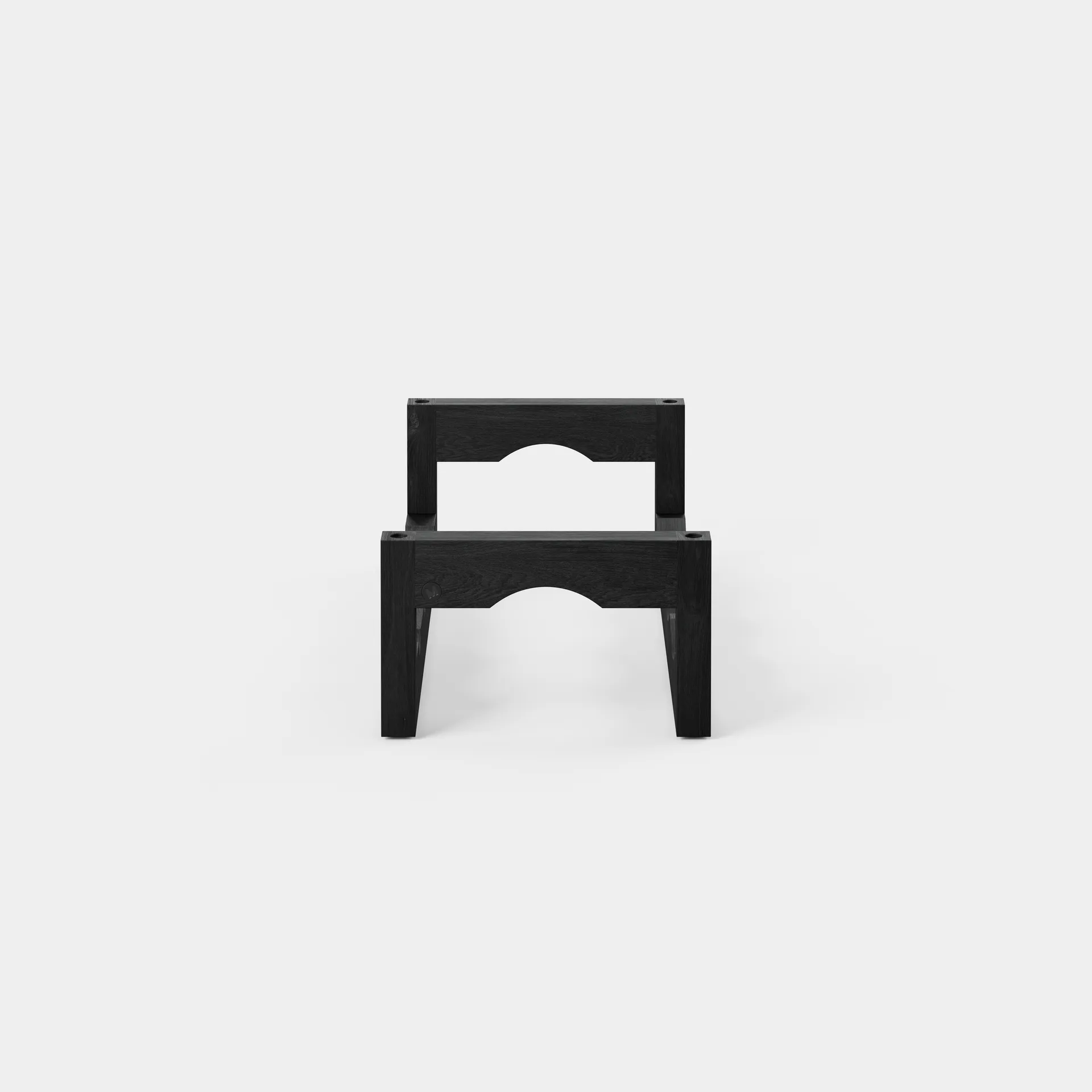 Silo - stojak na wino z możliwością sztaplowania, Jesion bejcowany na czarno Massproductions