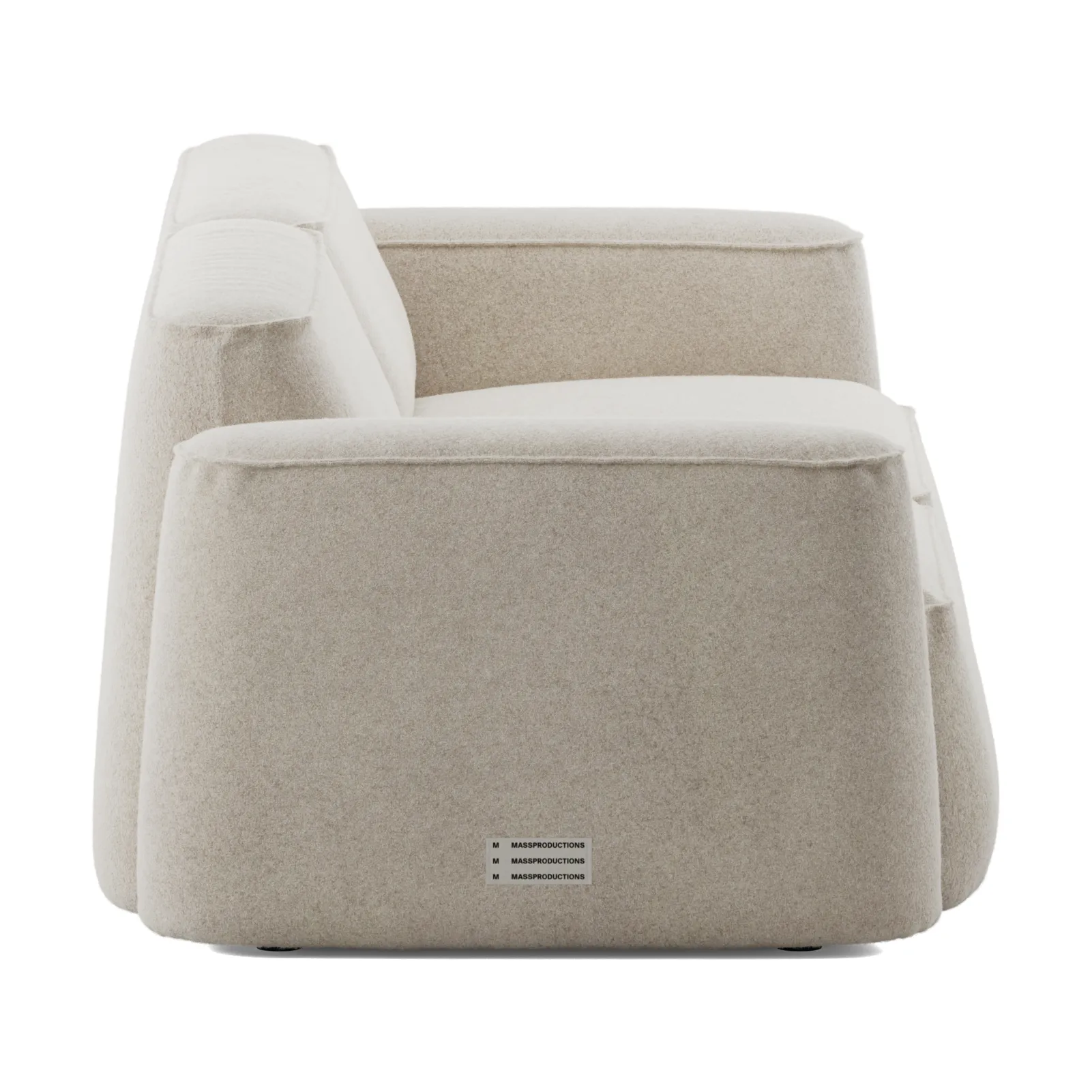 Sofa 2,5-osobowa Patch, Spiral 21 Chalk Massproductions