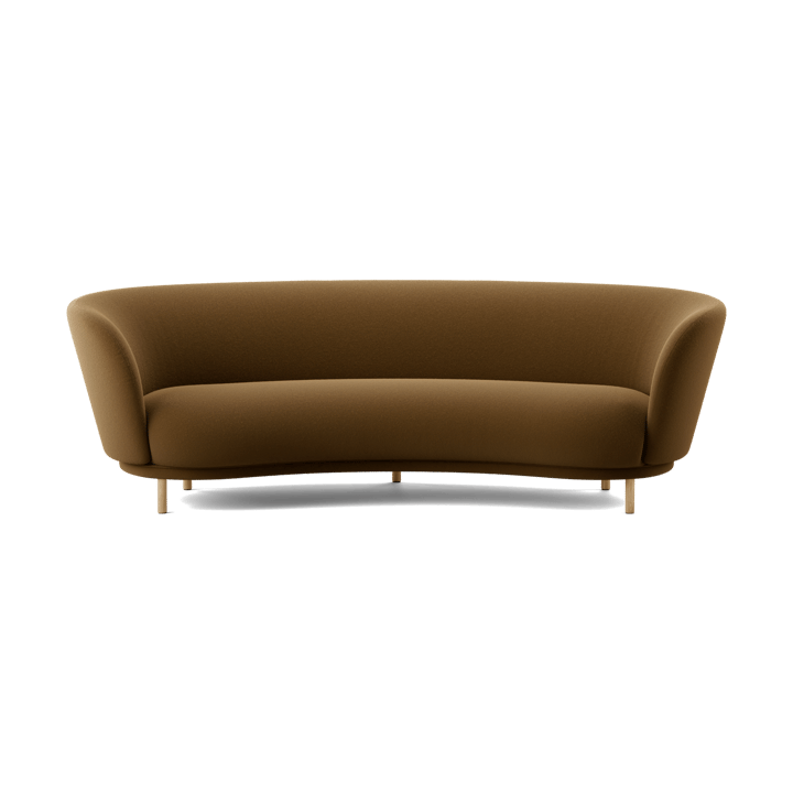 Sofa 3-osobowa Dandy - Black oak - Kirkby Design, Spiral - 23 Monochrome - Massproductions