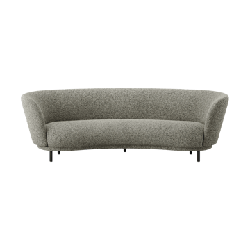 Sofa 3-osobowa Dandy - Black oak - Kirkby Design, Spiral - 23 Monochrome - Massproductions