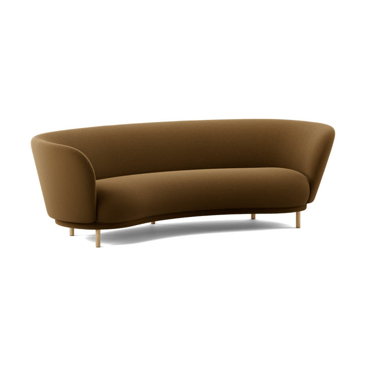 Sofa 3-osobowa Dandy, Black oak - Kirkby Design, Spiral - 23 Monochrome Massproductions