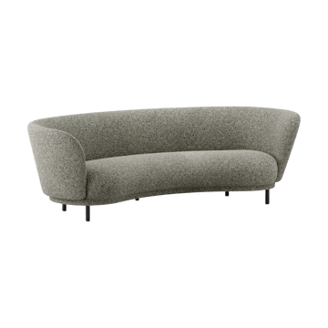 Sofa 3-osobowa Dandy - Black oak - Kirkby Design, Spiral - 23 Monochrome - Massproductions