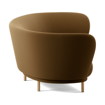 Sofa 3-osobowa Dandy - Black oak - Kirkby Design, Spiral - 23 Monochrome - Massproductions