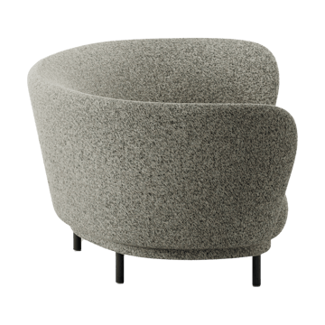 Sofa 3-osobowa Dandy - Black oak - Kirkby Design, Spiral - 23 Monochrome - Massproductions
