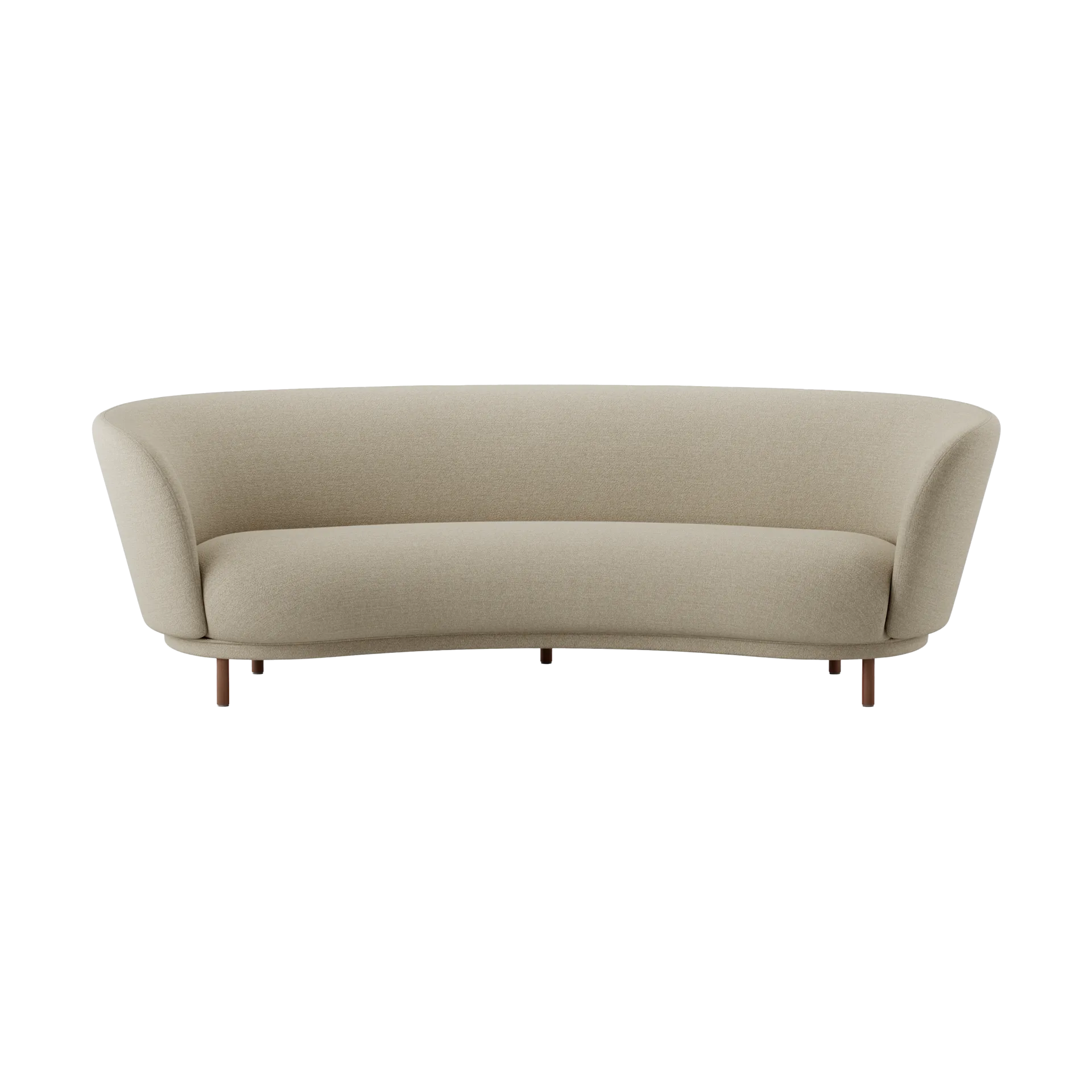 Sofa 3-osobowa Dandy, Walnut-Ecriture 240 Massproductions