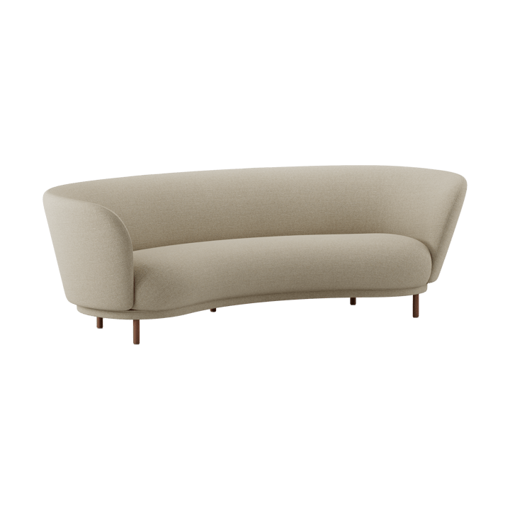Sofa 3-osobowa Dandy, Walnut-Ecriture 240 Massproductions