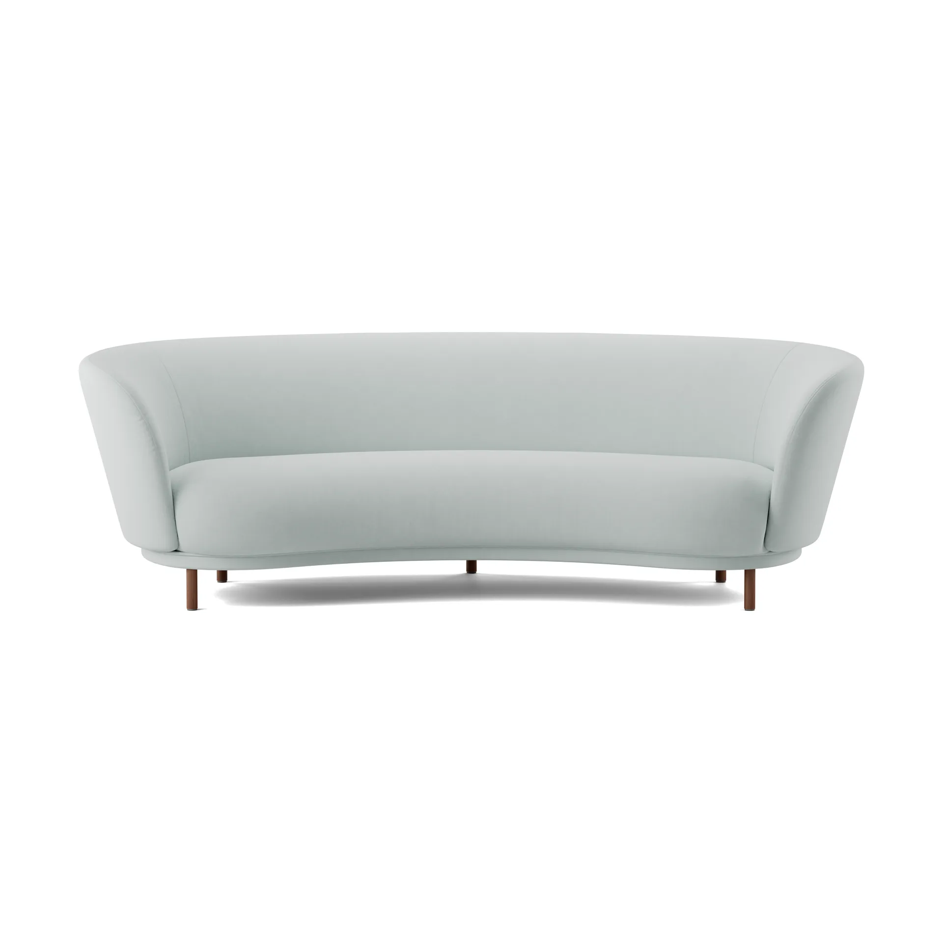 Sofa 3-osobowa Dandy, Walnut-Linara 253 Swedish Grey Massproductions