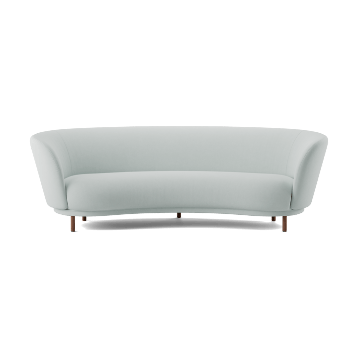 Sofa 3-osobowa Dandy - Walnut-Linara 253 Swedish Grey - Massproductions
