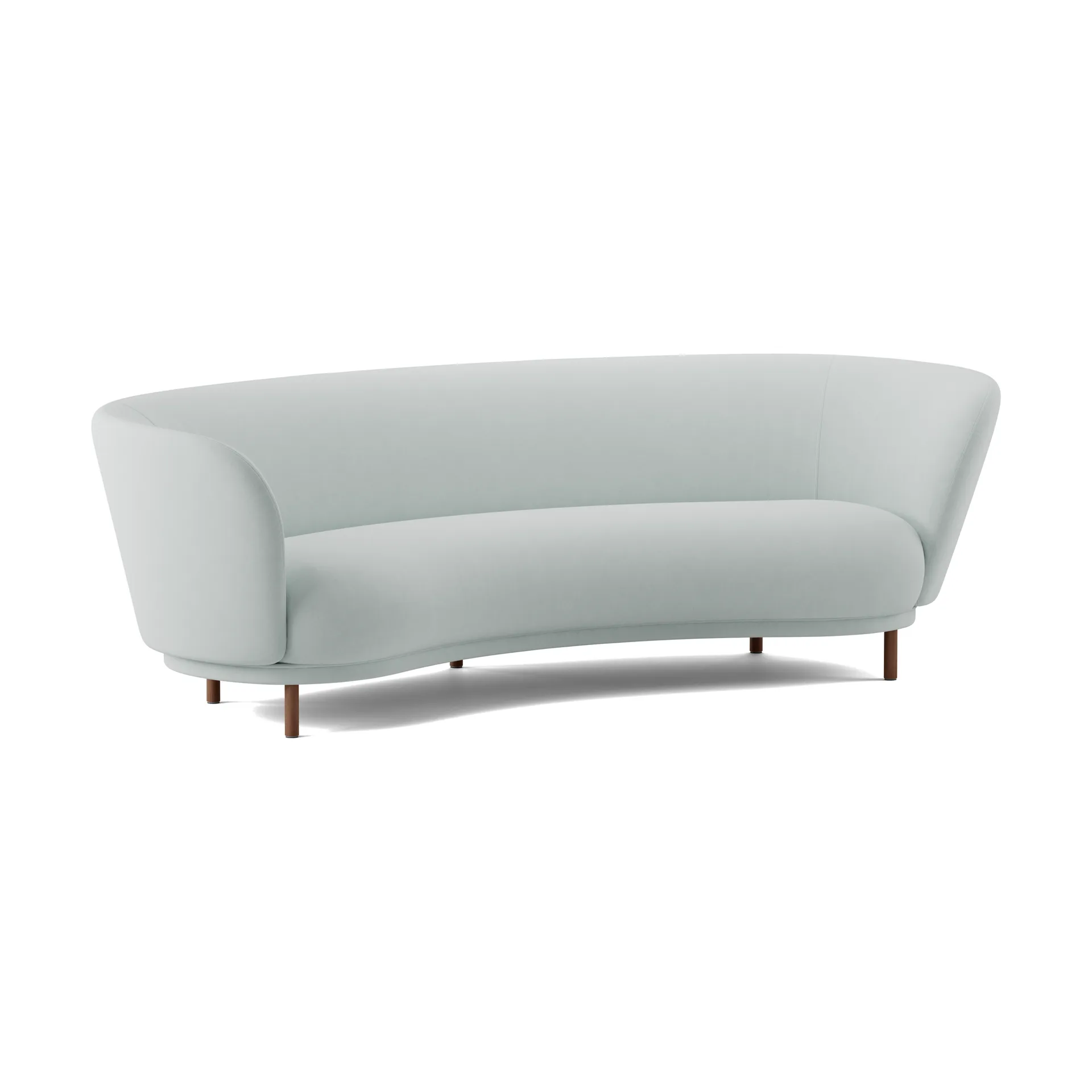 Sofa 3-osobowa Dandy, Walnut-Linara 253 Swedish Grey Massproductions