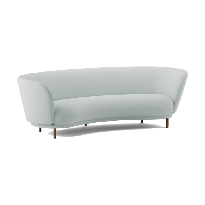 Sofa 3-osobowa Dandy, Walnut-Linara 253 Swedish Grey Massproductions