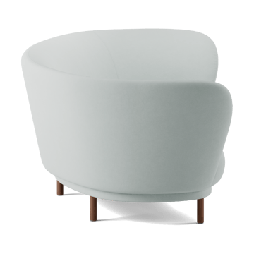 Sofa 3-osobowa Dandy - Walnut-Linara 253 Swedish Grey - Massproductions