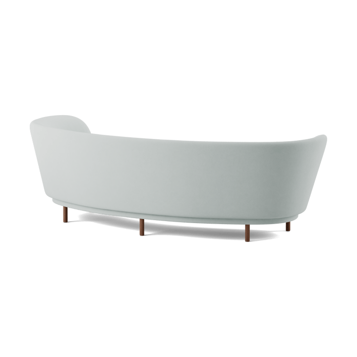 Sofa 3-osobowa Dandy, Walnut-Linara 253 Swedish Grey Massproductions