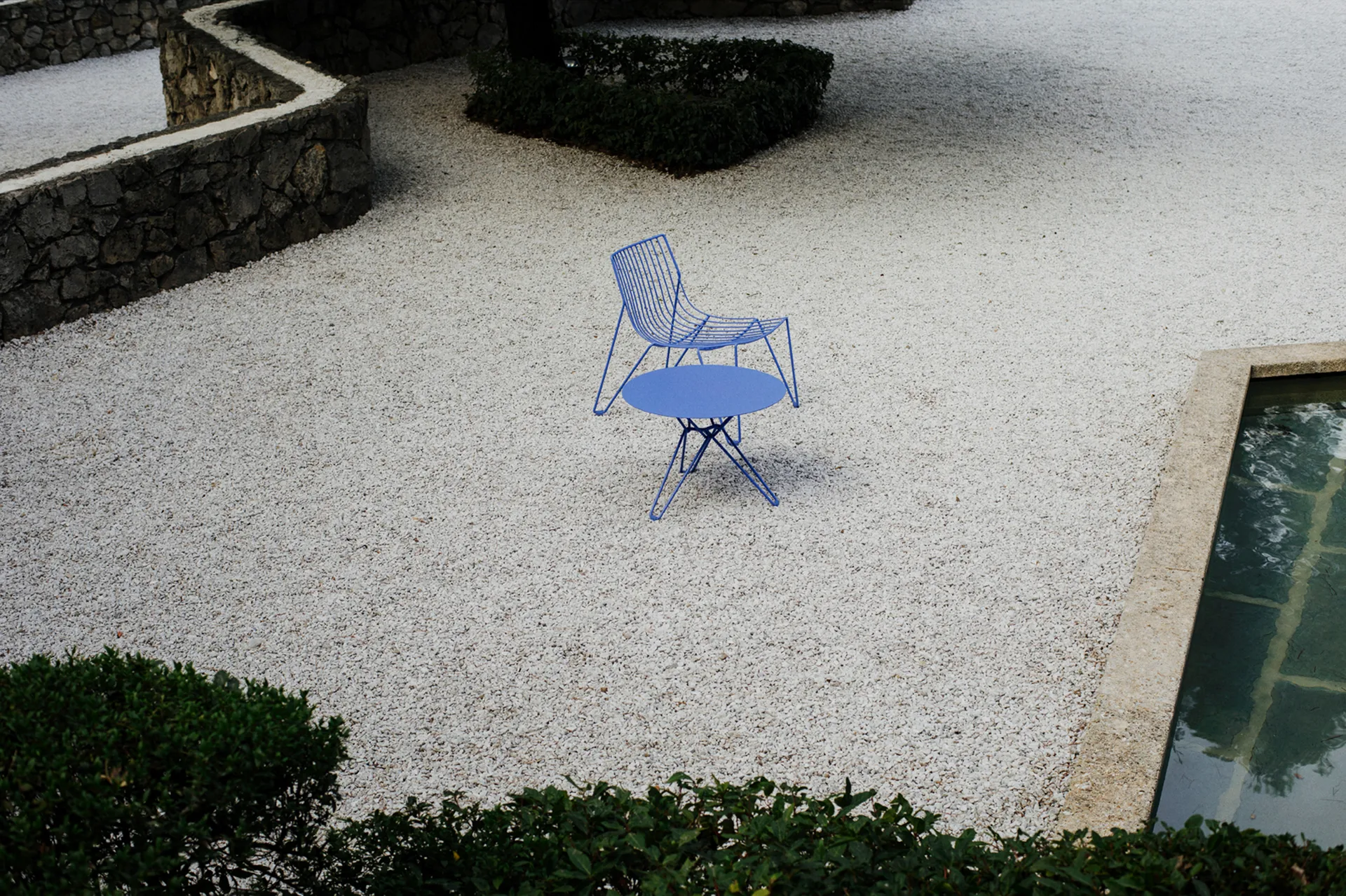 Stolik kawowy Tio Ø60 cm, Overseas Blue Massproductions