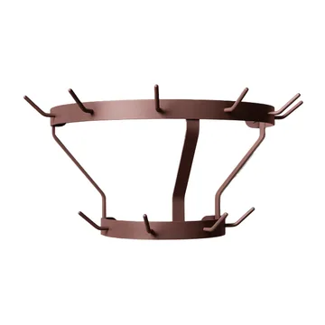 Wieszak do zamontowania na ścianie Marcel - Wine red - Massproductions