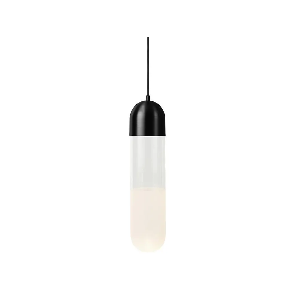 Firefly lampa wisząca, black, szkło/szkło piaskowane Mater