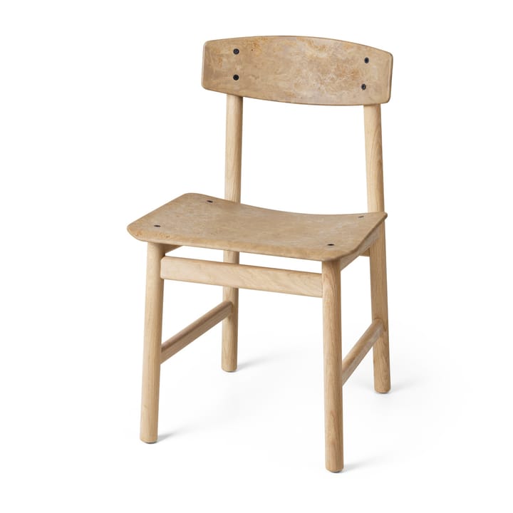 Krzesło Conscious BM3162, Soaped oak-coffee waste light Mater