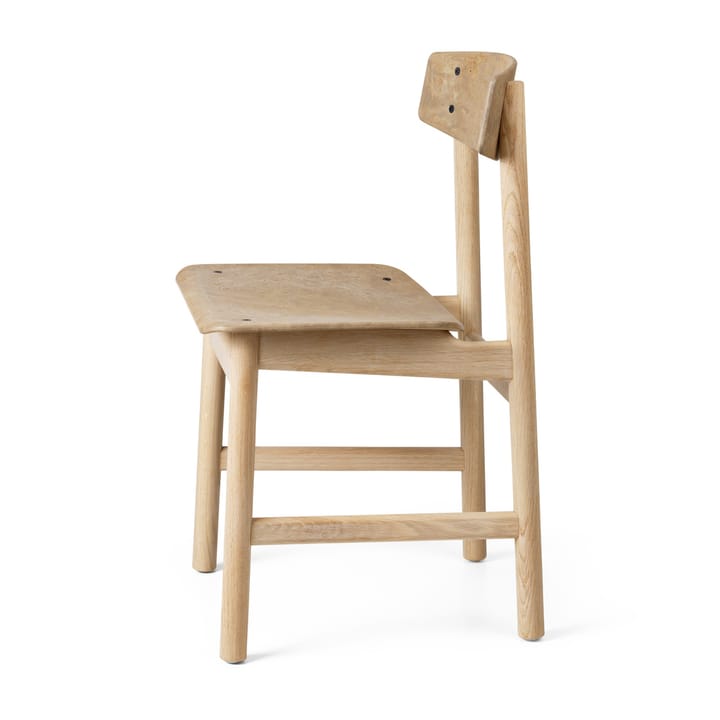 Krzesło Conscious BM3162, Soaped oak-coffee waste light Mater