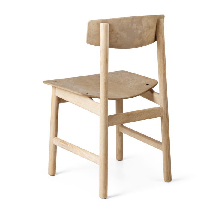 Krzesło Conscious BM3162, Soaped oak-coffee waste light Mater