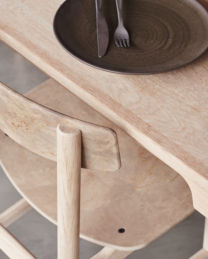 Krzesło Conscious BM3162, Soaped oak-coffee waste light Mater