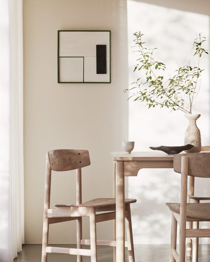 Krzesło Conscious BM3162, Soaped oak-coffee waste light Mater