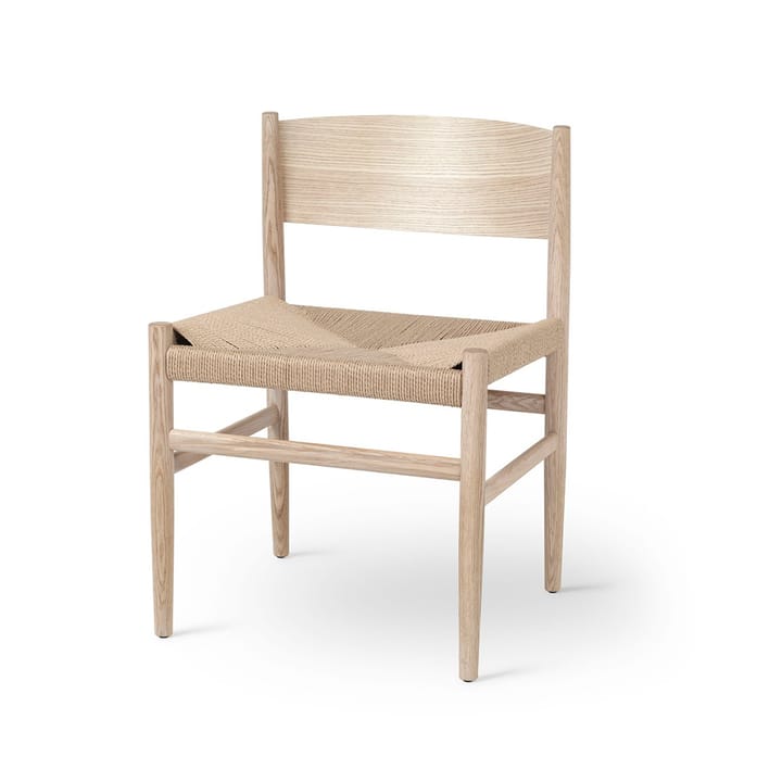 Krzesło Nestor - dąb lakier matowy, siedzisko z naturalnej wikliny - Mater