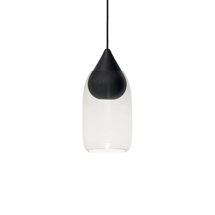 Liuku Drop lampa wisząca - transparentna, lakierowana na czarno lipa - Mater