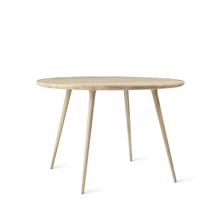 Stół do jadalni Accent okrągły - dąb pigmentowany na biało matowy lakier, ø110 cm
 - Mater