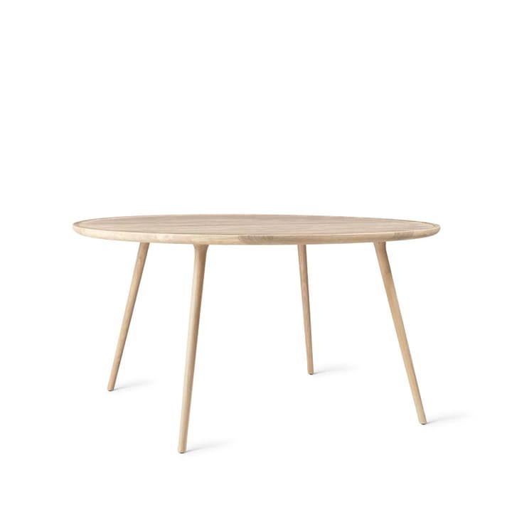 Stół do jadalni Accent okrągły - dąb pigmentowany na biało matowy lakier, ø140 cm
 - Mater