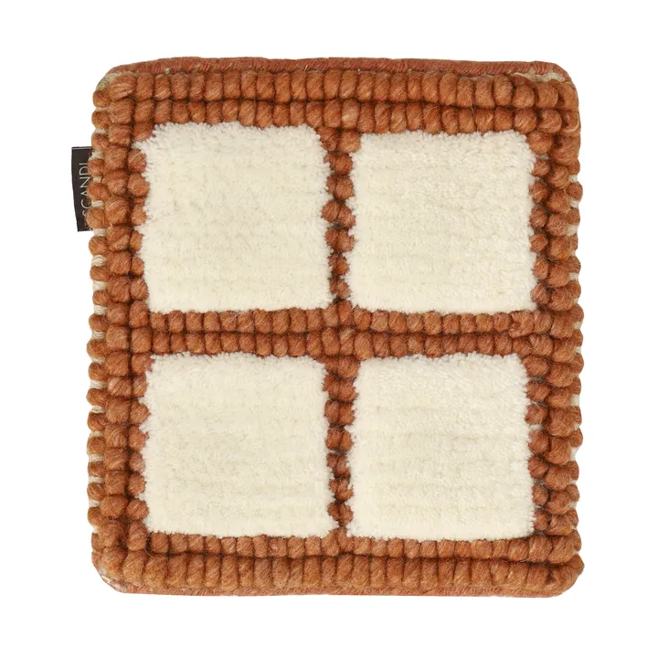 Próbka dywanu wełnianego Pasture - Naturalnobiały-rdzawy - Material Samples