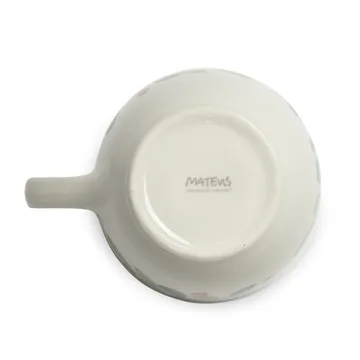 Basic kubek świąteczny 600 ml - Biały-multi - Mateus