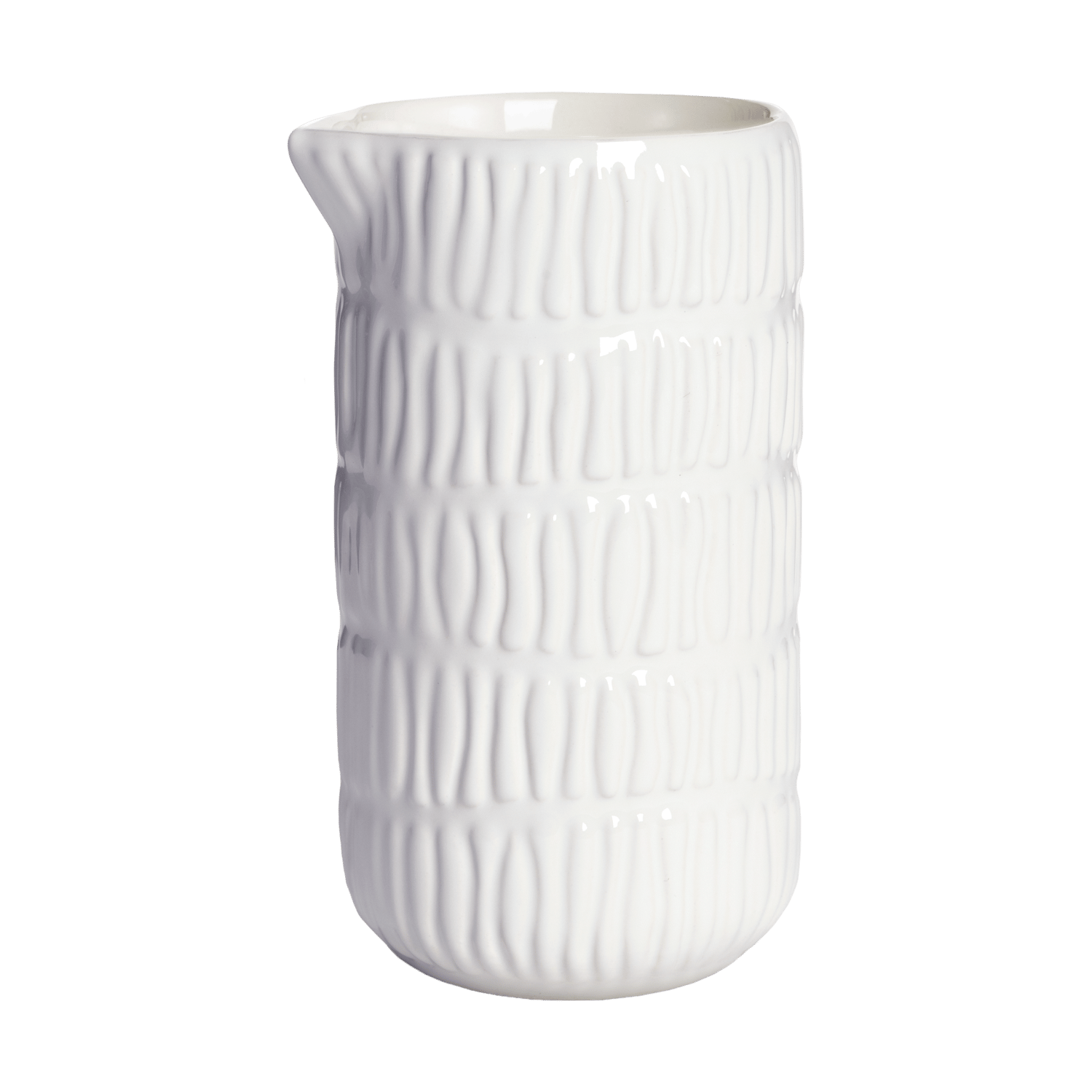 Mateus Dzbanek Stripes 30 cl Biały | Skandynawski Design | Mleczniki | Biały