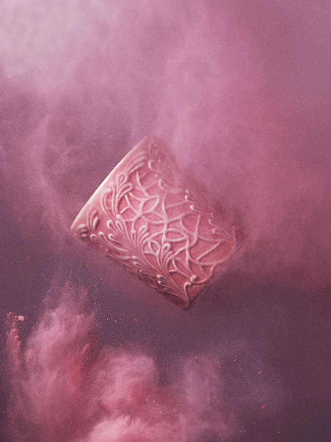 Kubek Lace 30 cl, Różowy Mateus