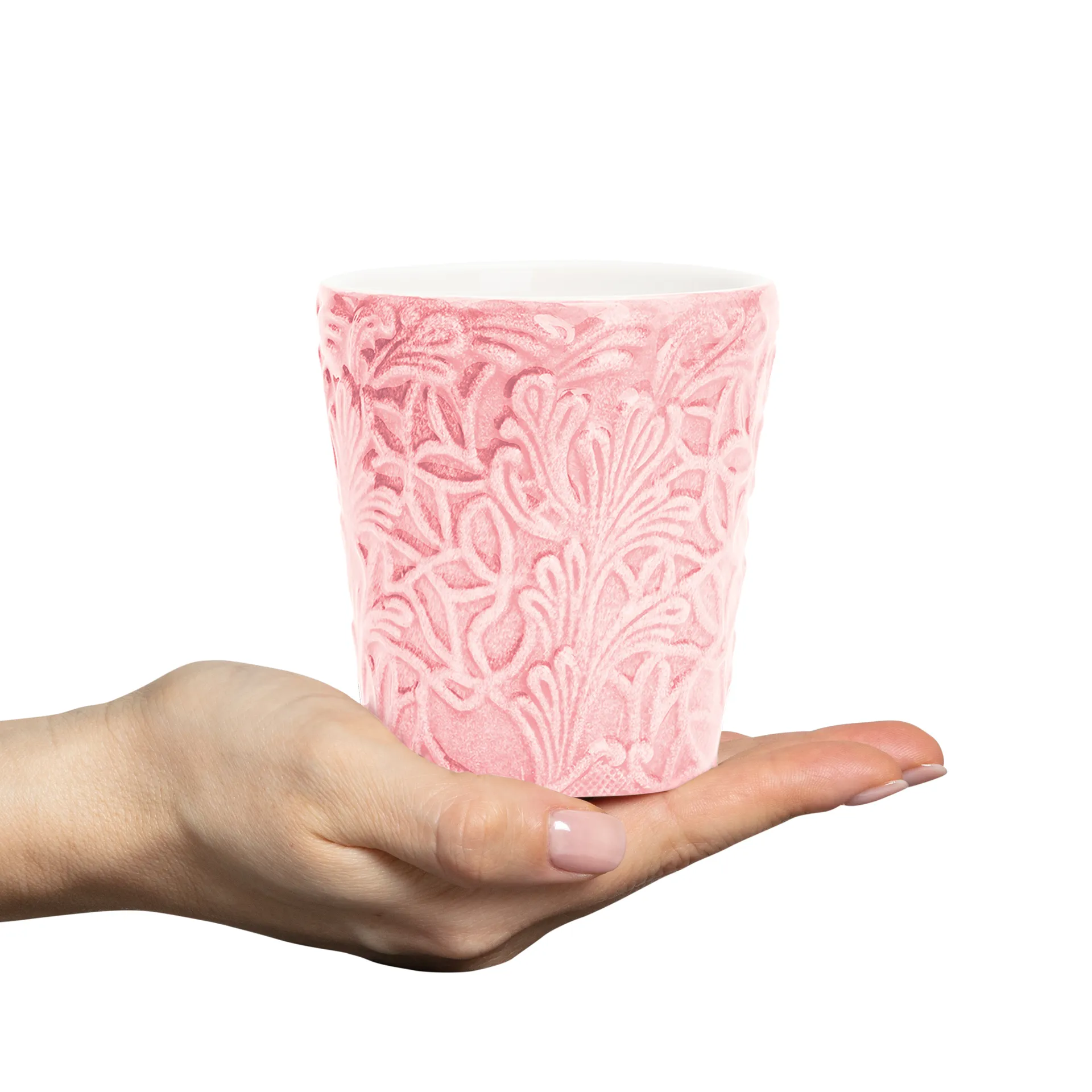 Lace kubek 300 ml, Jasny róż Mateus