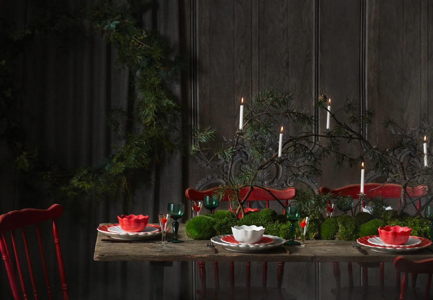 Miska Oyster Ø13 cm, Czerwony Mateus