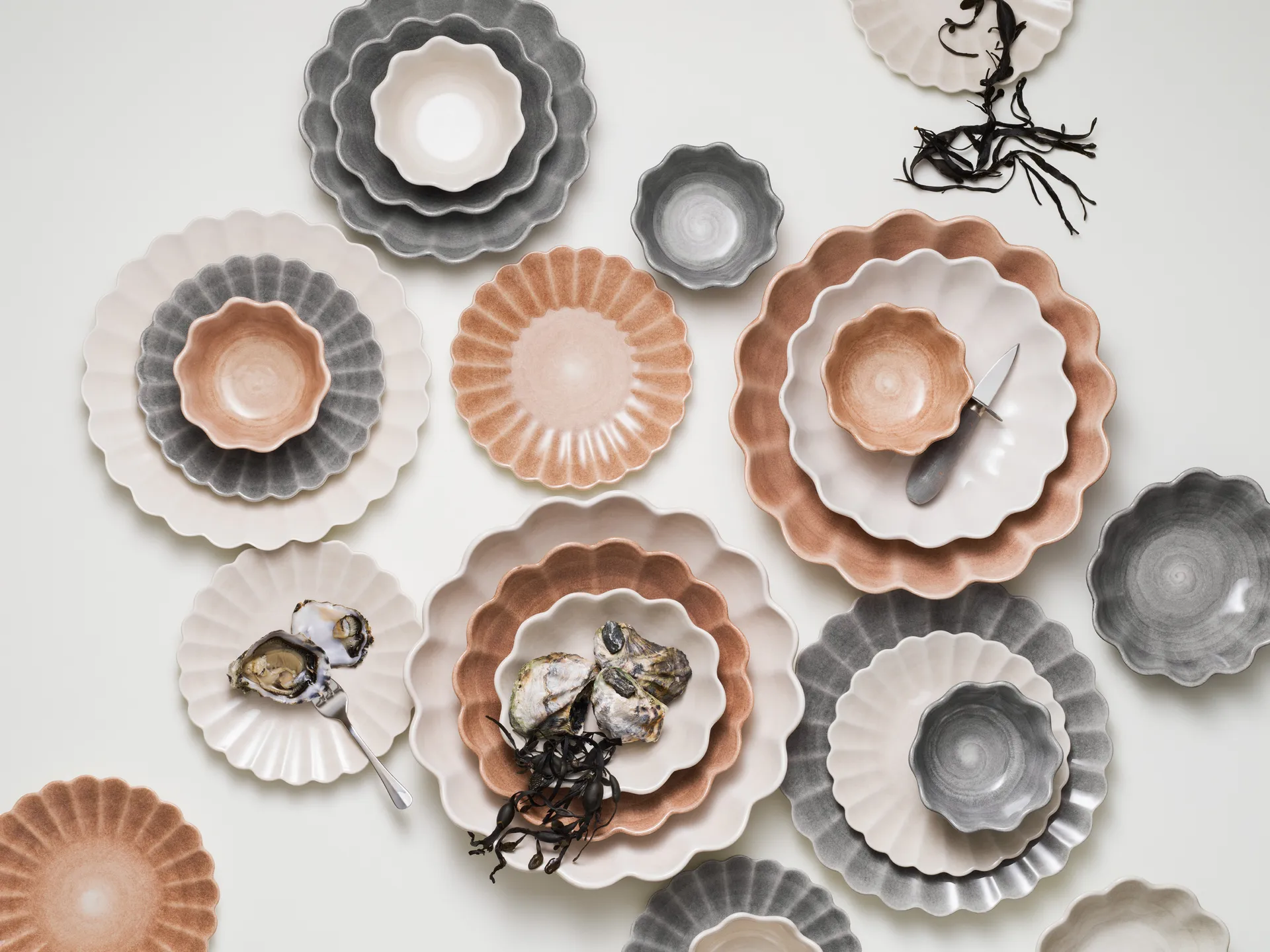 Miska Oyster Ø13 cm, Szary Mateus