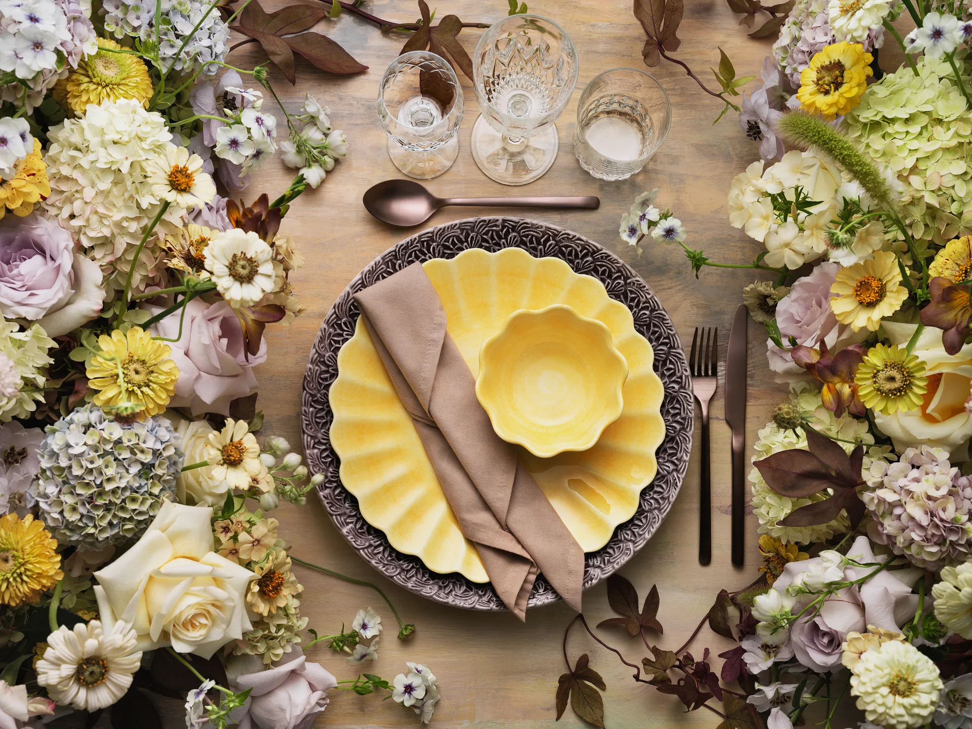 Miska Oyster Ø13 cm, Żółty Mateus