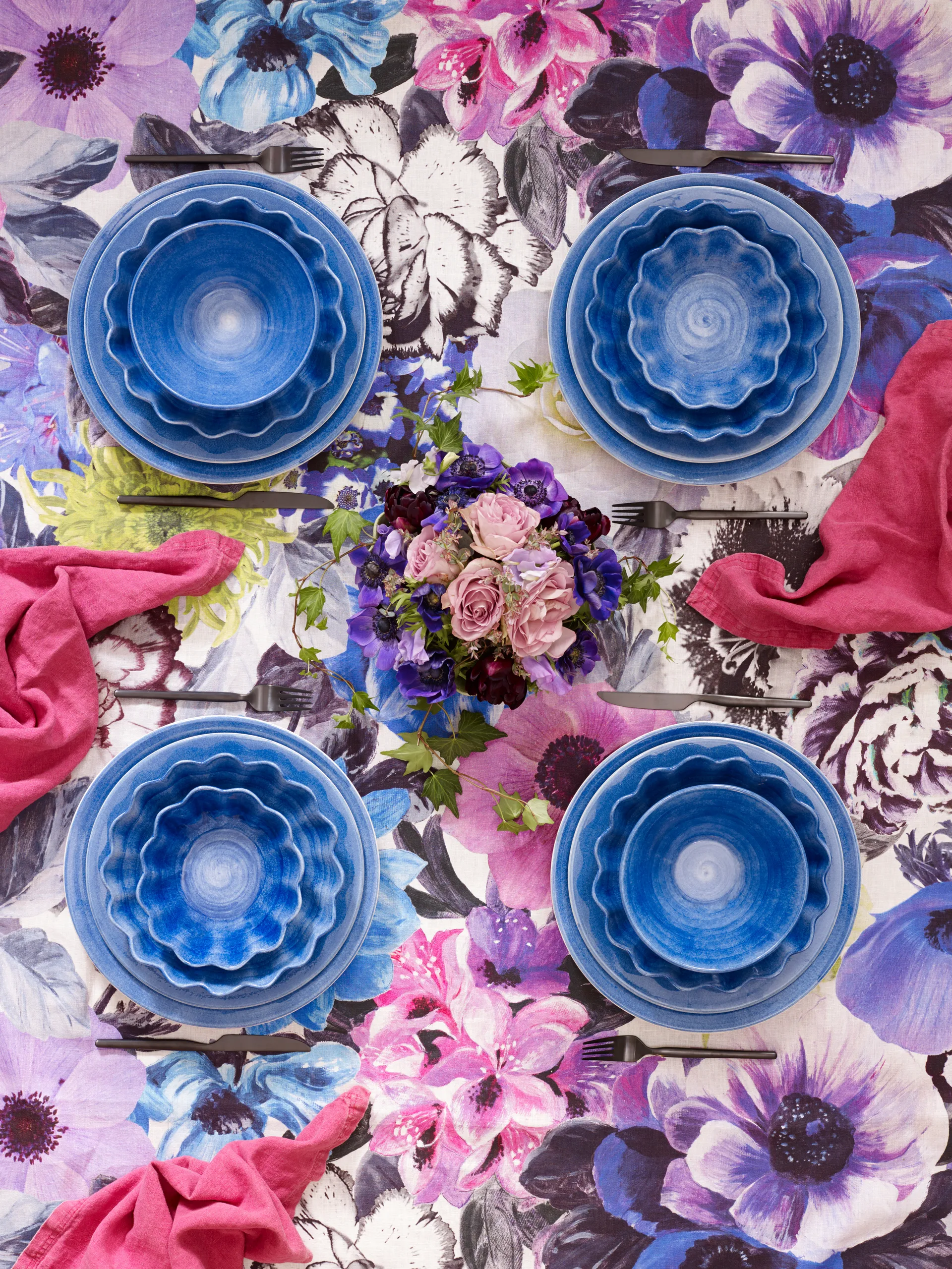 Miska Oyster Ø24 cm, Jasnoniebieski Mateus