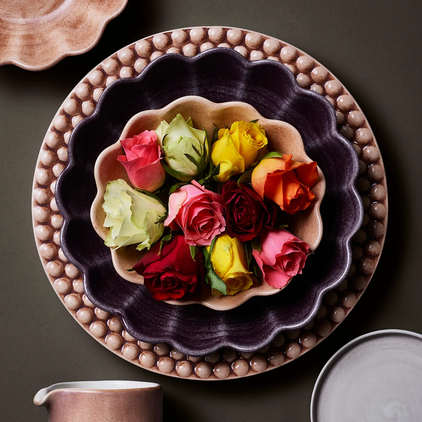 Miska Oyster Ø24 cm, Śliwka Mateus