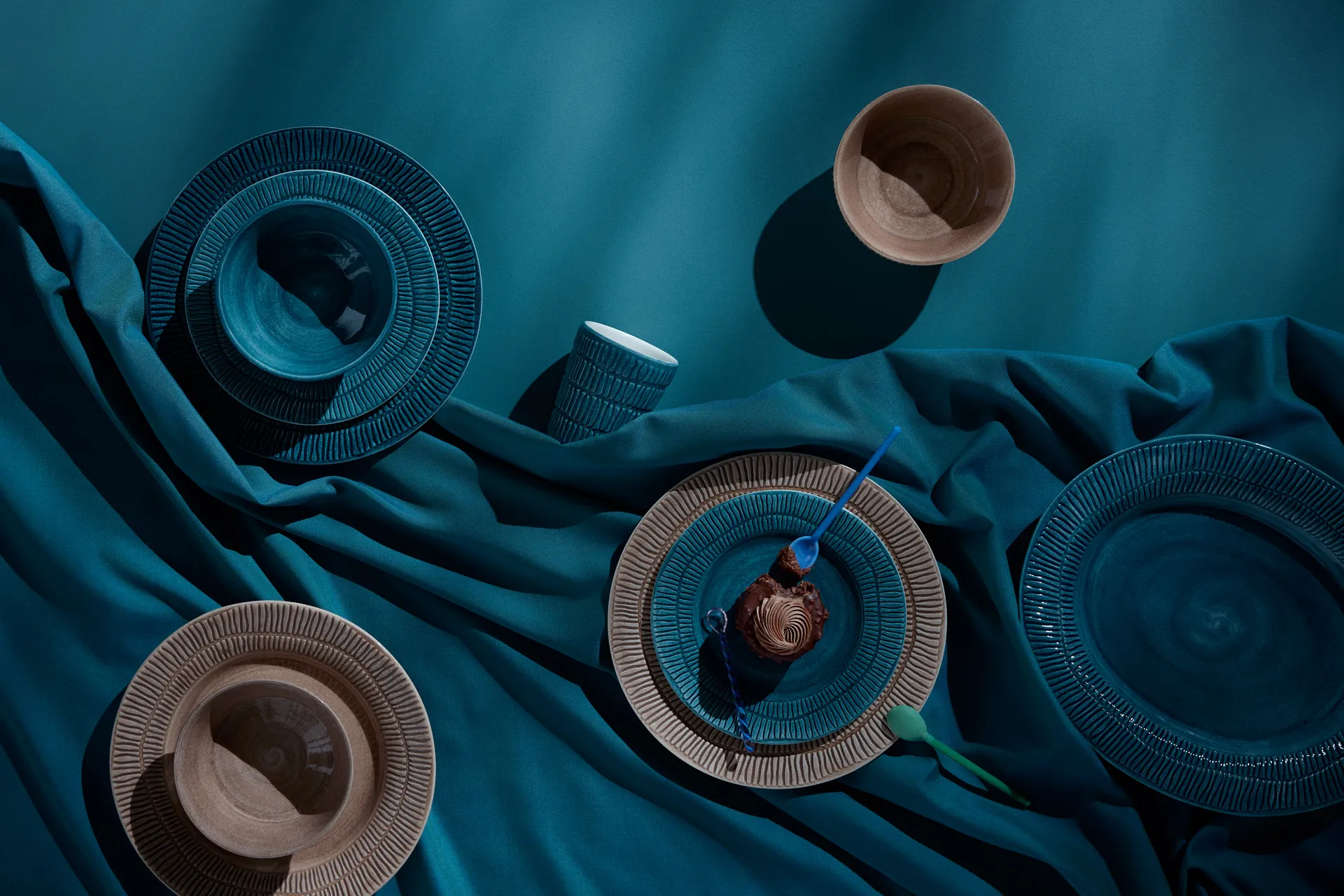 Miska Stripes Ø15 cm, Ocean Mateus