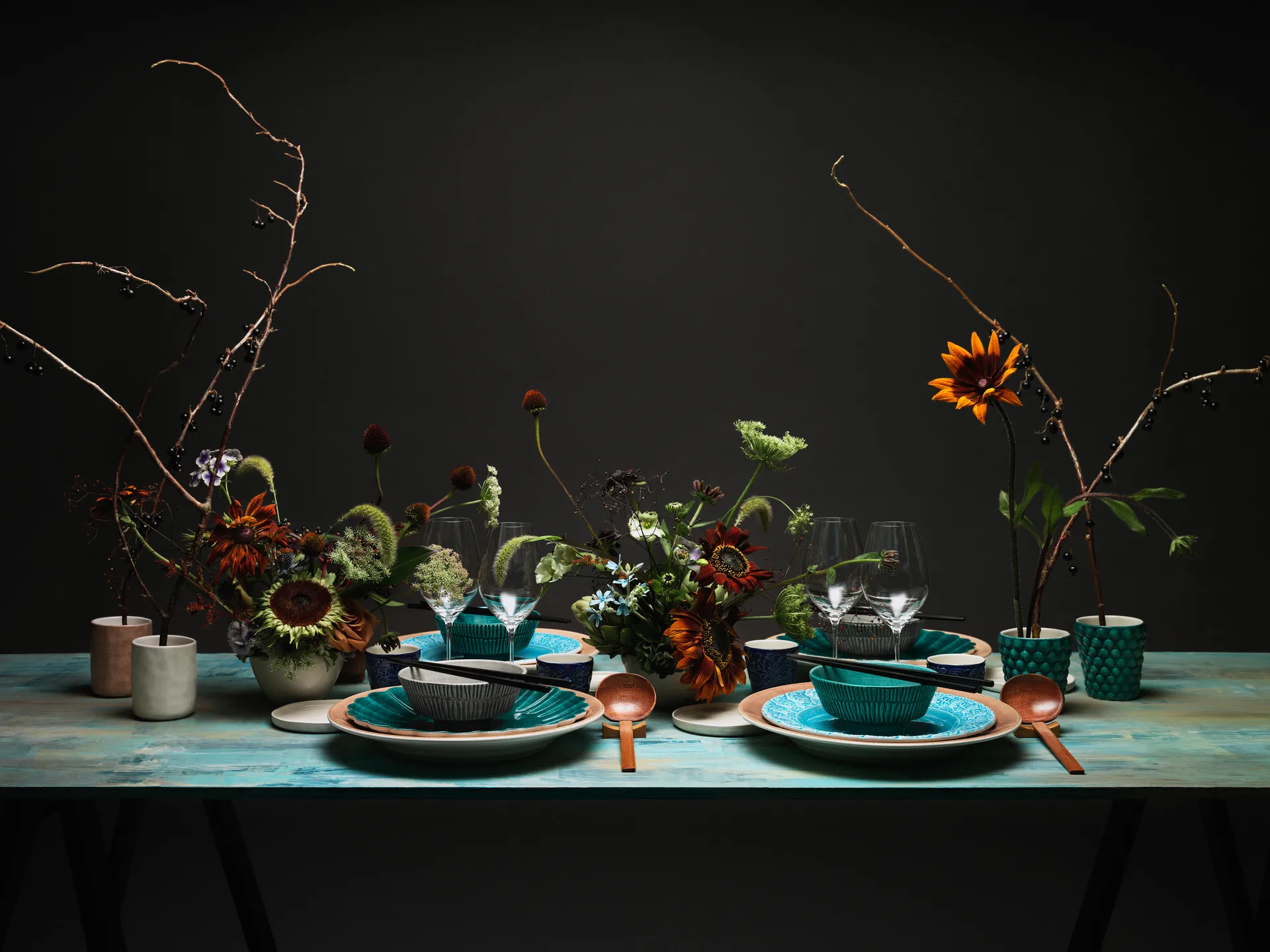 Miska Stripes Ø15 cm, Ocean Mateus