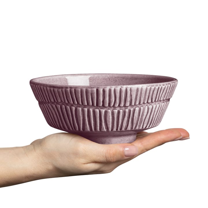 Miska Stripes Ø15 cm - Plum - Mateus